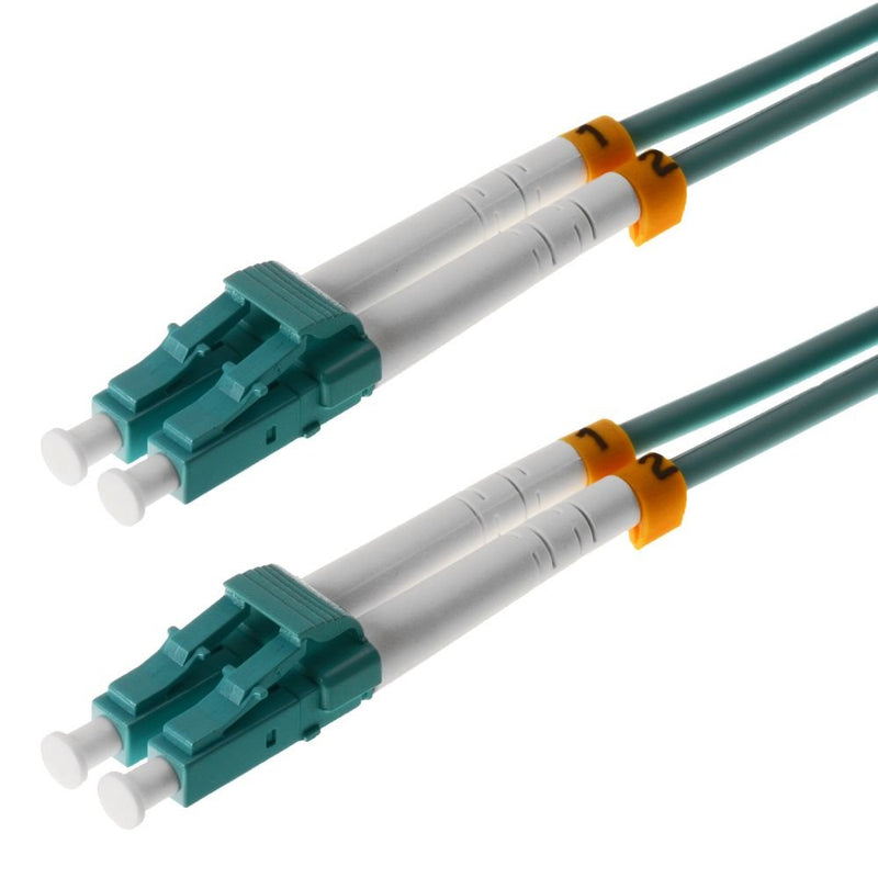 Helos Lwl Network Cable Lc/Lc Duplex 50/125?M OM3 Aqua 7,5M