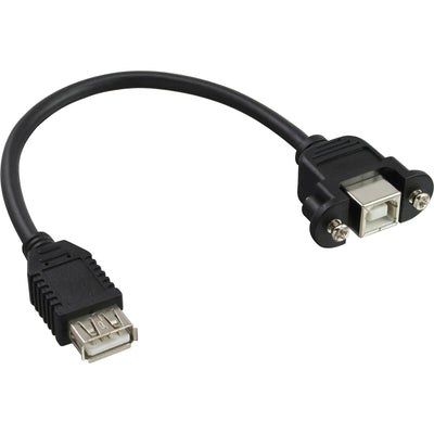 Inline Adapter USB 2.0 Type a Female a Connector Chasis Type B 0,2M — image 1