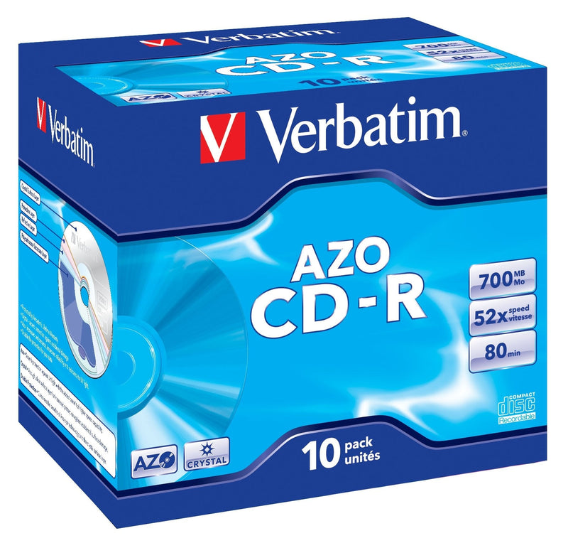 Verbatim Cd-rom Superazo Crystal Surface 52X 700MB 10 Units
