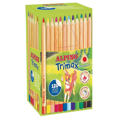 Alpino Pencils Colours Trimax Jumbo Triangulares 177MM Box Of 120 C/Surtidos — image 1