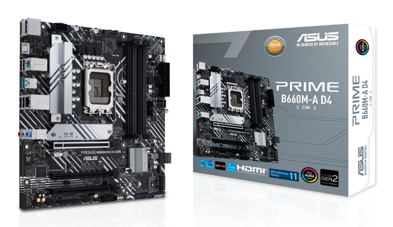 ASUS Motherboard Prime B660M-A D4-CSM Socket 1700 microATX