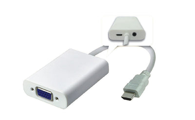 Microconnect HDMVGA2 Adapter Cable Vídeo 0,15M HDMI VGA (d-sub) White — image 1