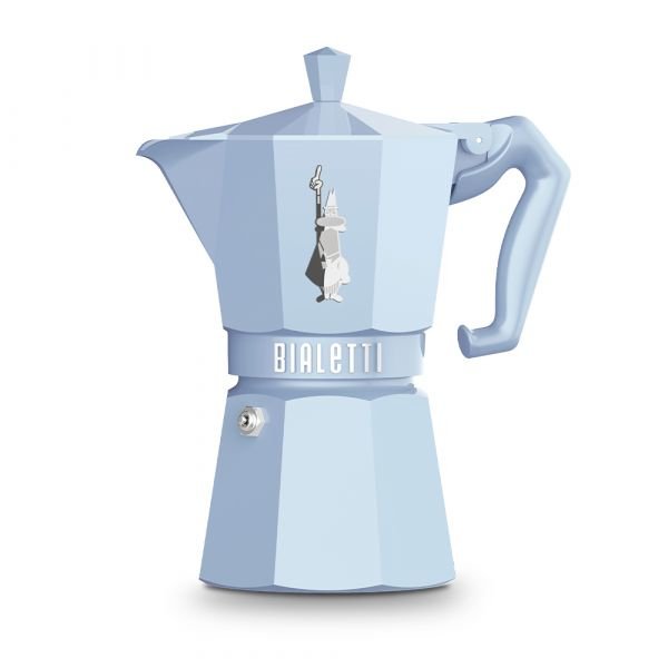 Coffee Machine Bialetti Moka Exclusive 3 Cups Vintage (6 Cups Light Blue)