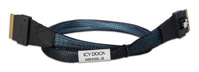 Cable Icy Box Slimsas X8 SFF-8654 Slimsas X8 SFF-8654 Black 50CM MB406L-B — image 1
