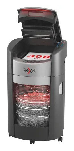 Rexel Trituradora Shredmax Autofeed + 300M, P5, 300 Hojas, Bucket 25 L — image 1