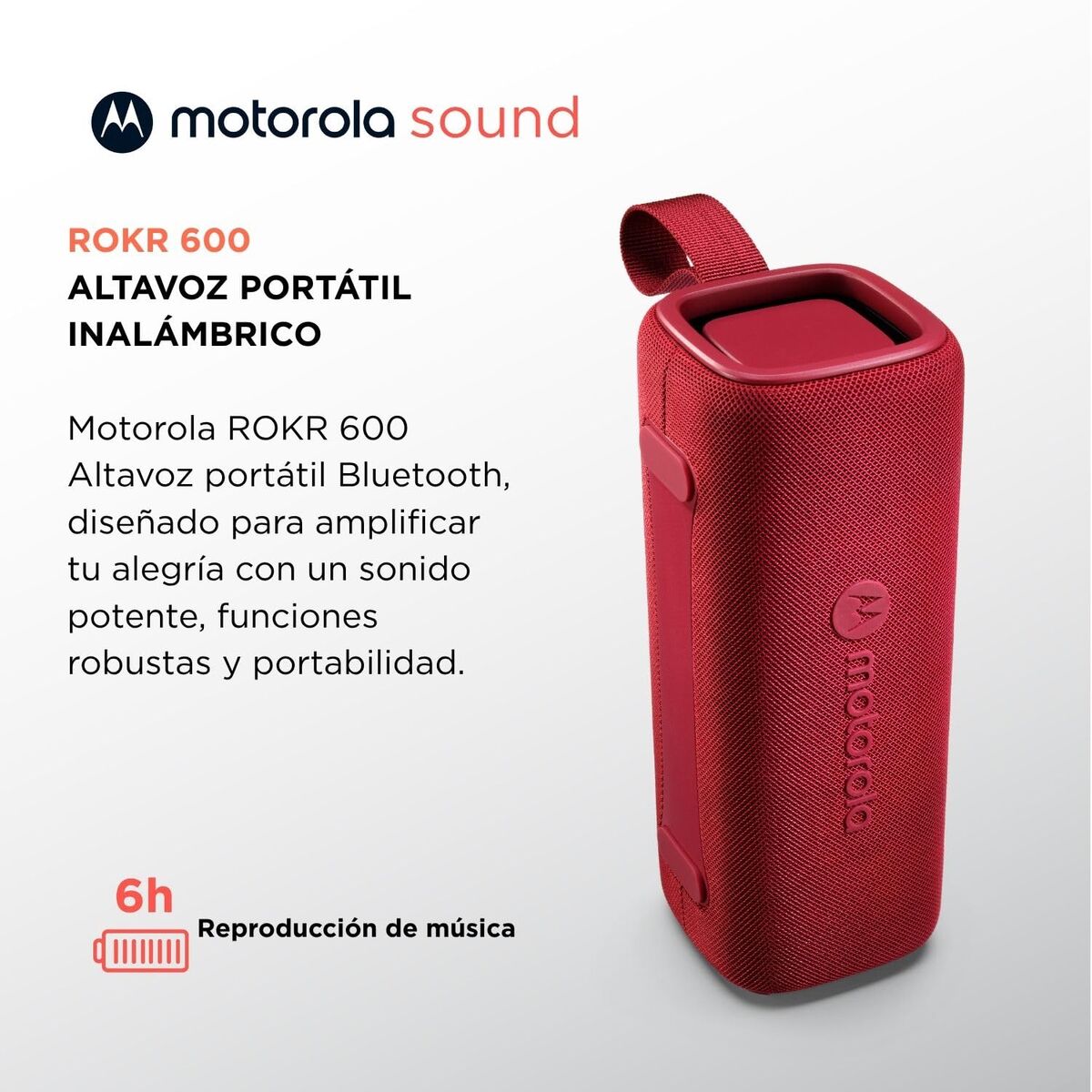 Motorola Portable Bluetooth Speakers Motorola Rokr 600 30 W Red