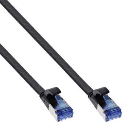 Inline Network Cable Flat , U/FTP, CAT.6A, Tpe Libre Halógenos, Black 20M — image 1
