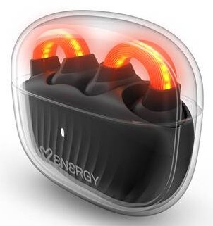 Energy Sistem Headphone Intrauditivo Bluetooth Lightpods Open Sound Mic Black Playback 25H Light T — image 1