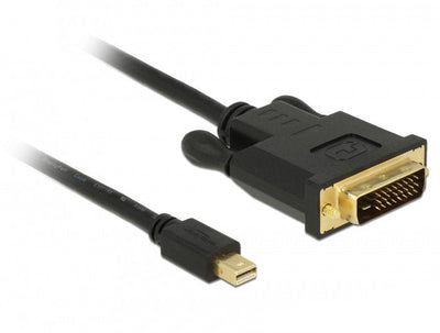 Delock Cable Mini DP 1.1 - DVI (24 + 1) St / St 2.0M Black — image 1