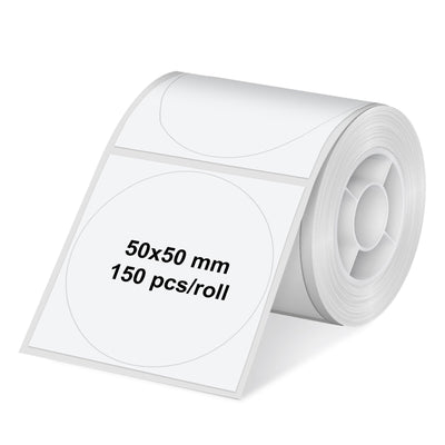 Olympia Roll Labels PM220 Round White — image 1