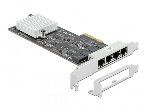 Pci Express X4 Netzwerkkarte 2,5 Gigabit LAN 4 X RJ45 RTL8125 — image 1