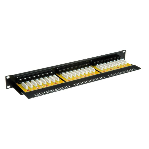 KAT.6 Class And 19PULGADAS-PATCHPANEL 24P Without Apantallar Black