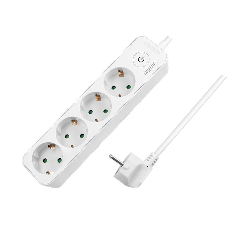 Logilink LPS245 Base Múltiple 1,5M 4 Salidas AC Indoor White