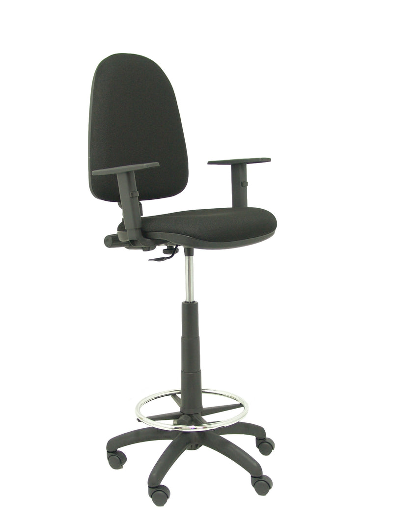 Taburete Ayna Bali Black With Arms Regulables