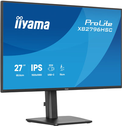 Iiyama Monitor Prolite XB2796HSC-B1, LED 27 Black Matte Fullhd, Ips, Hdmi, Dp, Usb-c, Concentrador Usb, Panel  — image 1