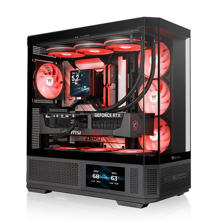 Thermaltake PC Case Midi View 370 Tg ARGB Black CA-11N-00M1WN-00