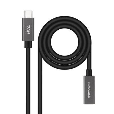 Nanocable USB Cable 3.2 GEN2X2 60W 4K/60HZ USB-C M/H - 2M - Black — image 1