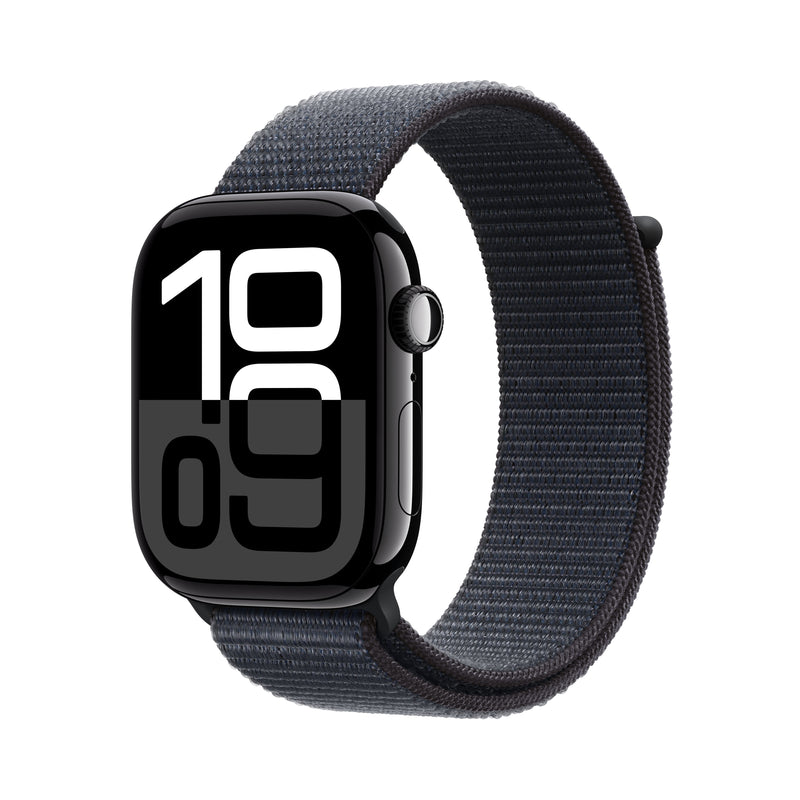 Apple Watch Series 10 GPS + Cellular 46MM Jet Negro Aluminium Funda Con Tinta Sport Loop