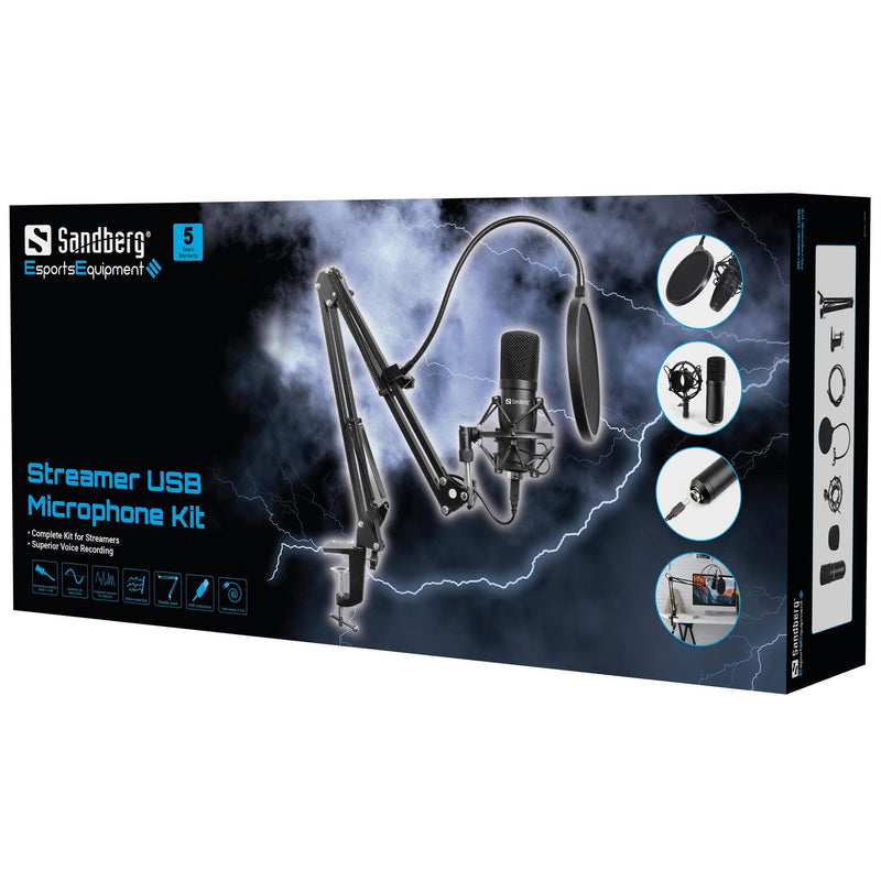 Sandberg Micrófono Streamer USB Kit