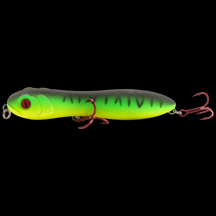 Plastic Bionic Snake-head Pencil Lure With Rattle, Artificial Fishing Lure