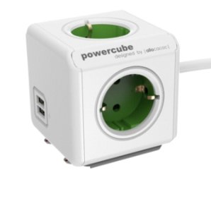 Allocacoc Powercube Extended USB Unit Distribución Power Ca 220-240V Connectors Output 4 (cee 7/4) 1.5M Cable  — image 1