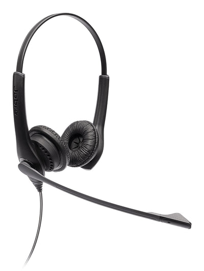 Jabra Biz 1100 Duo Headphone Oreja Cableado Connector 3 5MM Black Académico Certificado Equipos Microsoft Cert — image 1