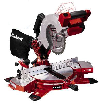 Einhell Saw Tronzadora And Ingletadora Battery Te-ms 18/210 Li-solo, 18 Voltios Red/Black Without Battery Ni C — image 1