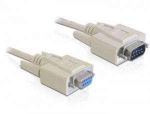 Delock Cable RS-232 Serie SUB-D9 Male Female 5M