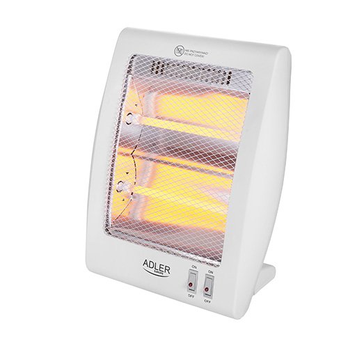 Adler Heater Eléctrico Ad 7709 Indoor White 800W Cuarzo