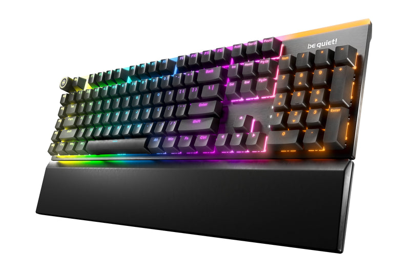 Be Quiet! Light Mount Silent Tactile Us Ansi Keyboard Set USB QWERTY English Ee. Uu. Black