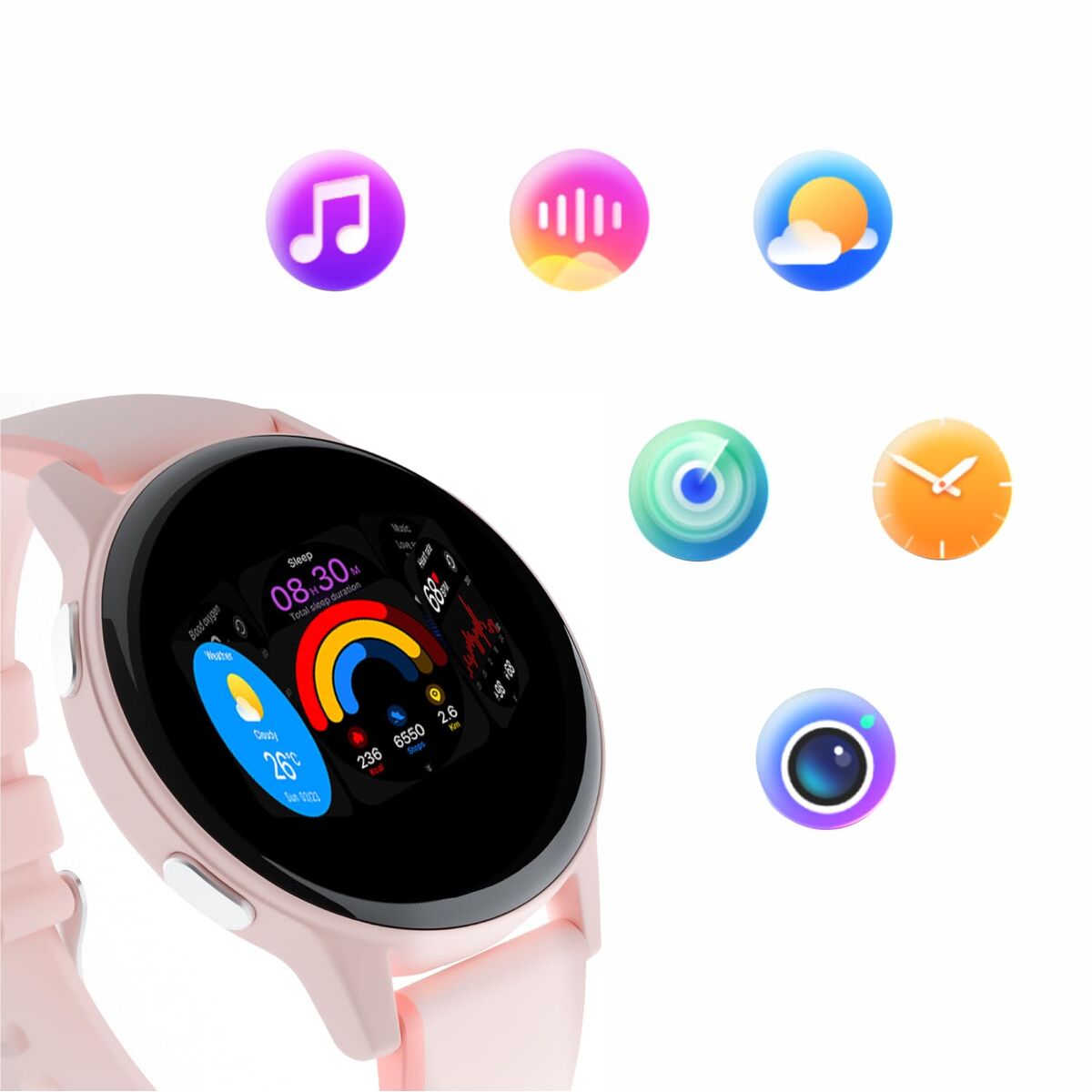 Forever Smartwatch Forever Gsm192507 Pink 1,28"