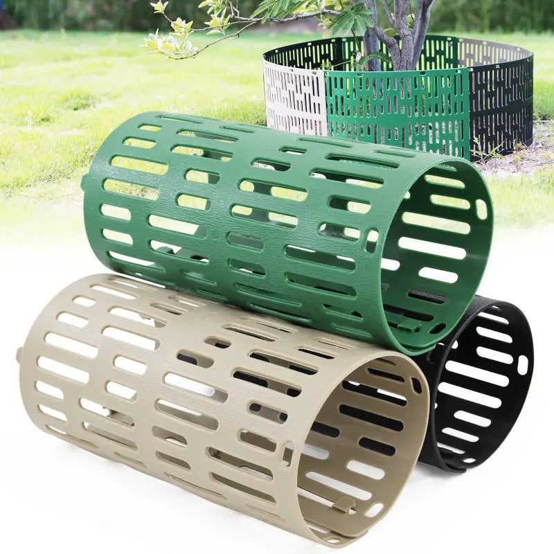 Plastic Simulated Bark Protective Cover Protects Trees