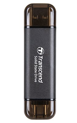 Transcend USB Flash Drive SSD 256GB USB-A -c ESD310C Extern Type-a Type-c USB 10Gbps — image 1