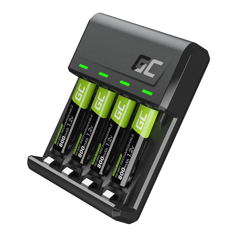 Green Cell GRSETGC02 Charger 4X Aaa / HR03 800MAH