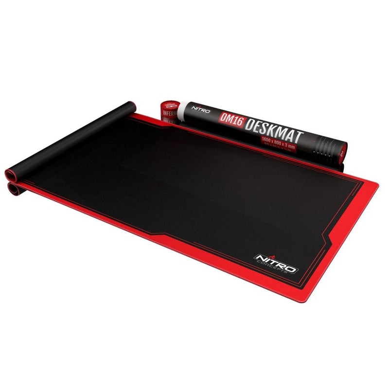 Nitro Concepts DM16 Mouse Pad Mouse Juegos Black Red