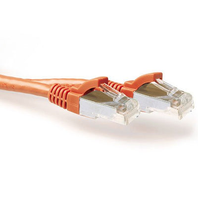 Orange 20.00 Meter SFTP CAT.6A Patch Cable Snagless With RJ45 Connectors — image 1