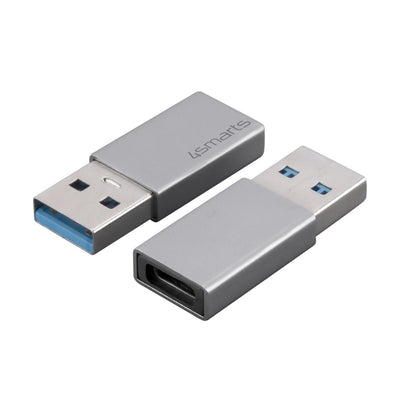 4SMARTS Set Of 2 Adaptadores USB-A 3.0A USB-C Grey — image 1