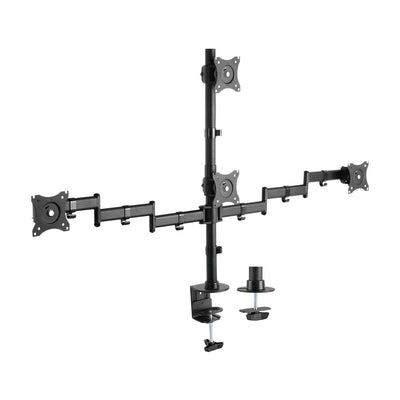 Aisens Desk Mount Eco Rotating And Tilt 4 Monitores 8KG (4 Pivots 2 Arms 13-27, Black — image 1