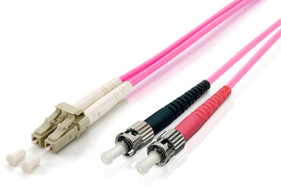 Cable Fibre Optic Multimode Libre Halogenos Lc/St 50/125U 1M OM4 — image 1