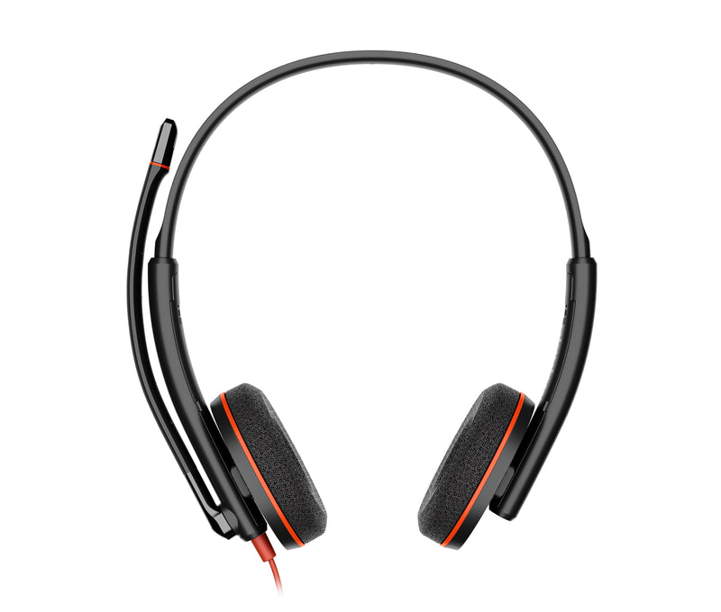 Poly Blackwire 3220 Stereo USB-C Negro Headset + USB-C a Adaptador (bulk) (209745-104)