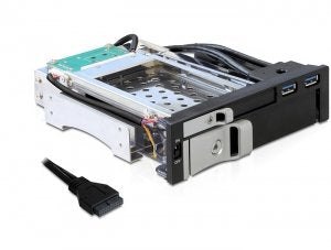 Delock Bastidor Mobile Phone 5.25 1 X HDD SATA 2.5 + 1 X HDD SATA 3.5 + 2 X Ports USB 3.0