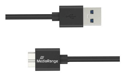 Mediarange Cable Charging USB-A a Micro-b USB 3.0, 1.8M, Sw
