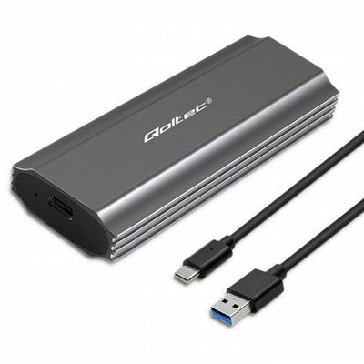 Qoltec 52271 External Enclosure NV2271 M.2 SSD SATA NVMe Usbc 2TB — image 1