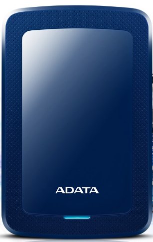ADATA HDD Ext HV300 1TB Blue External Hard Drive 1000GB Black — image 1
