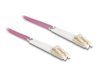 Delock Lwl Cable Lc Duplex a Lc Duplex Multimode OM4 Winkelbar 2M — image 1