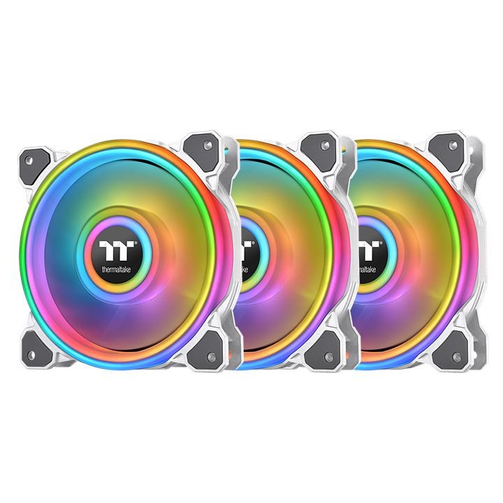 Thermaltake Riing Quad 12 RGB Radiator Pack 3 Fans Edition Premium White