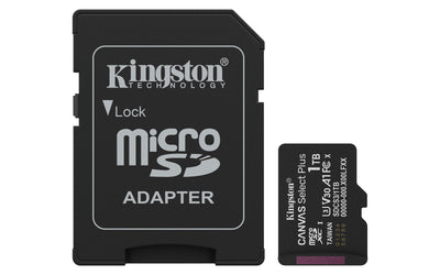 Kingston microSD 1TB Microsdxc Canvas Select Plus GEN3 150MB/S A1 Includes Adapter Sd) — image 1