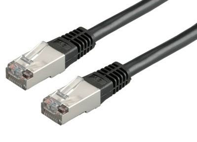 Roline Network Cable KAT.6 Class And S FTP Pimf Black 1M