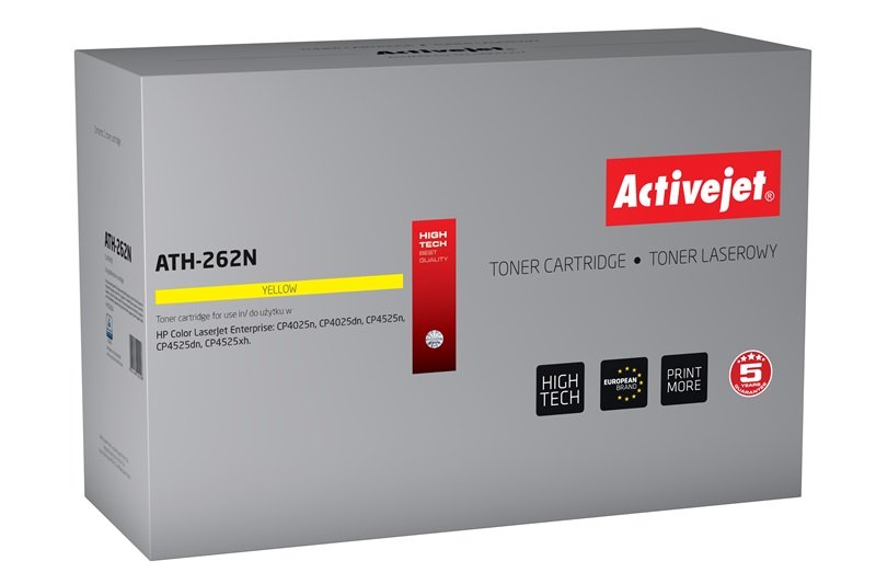 Activejet ATH-262N Spare Part HP 648A CE262A Supreme 11000 Páginas Yellow