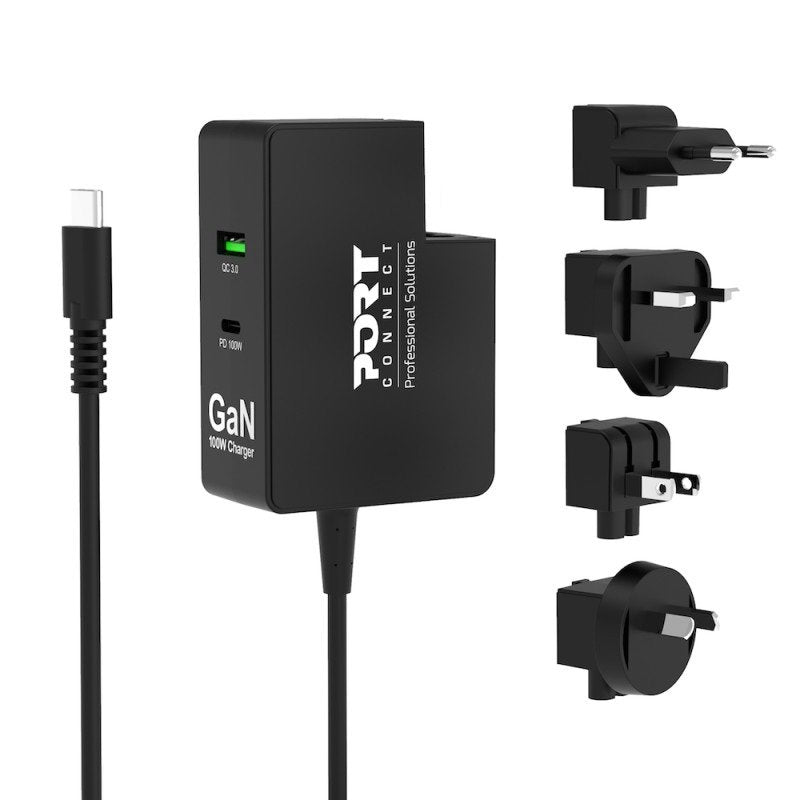 Charger Port USB-C GaN 100W USB-C/a Reiseadapter